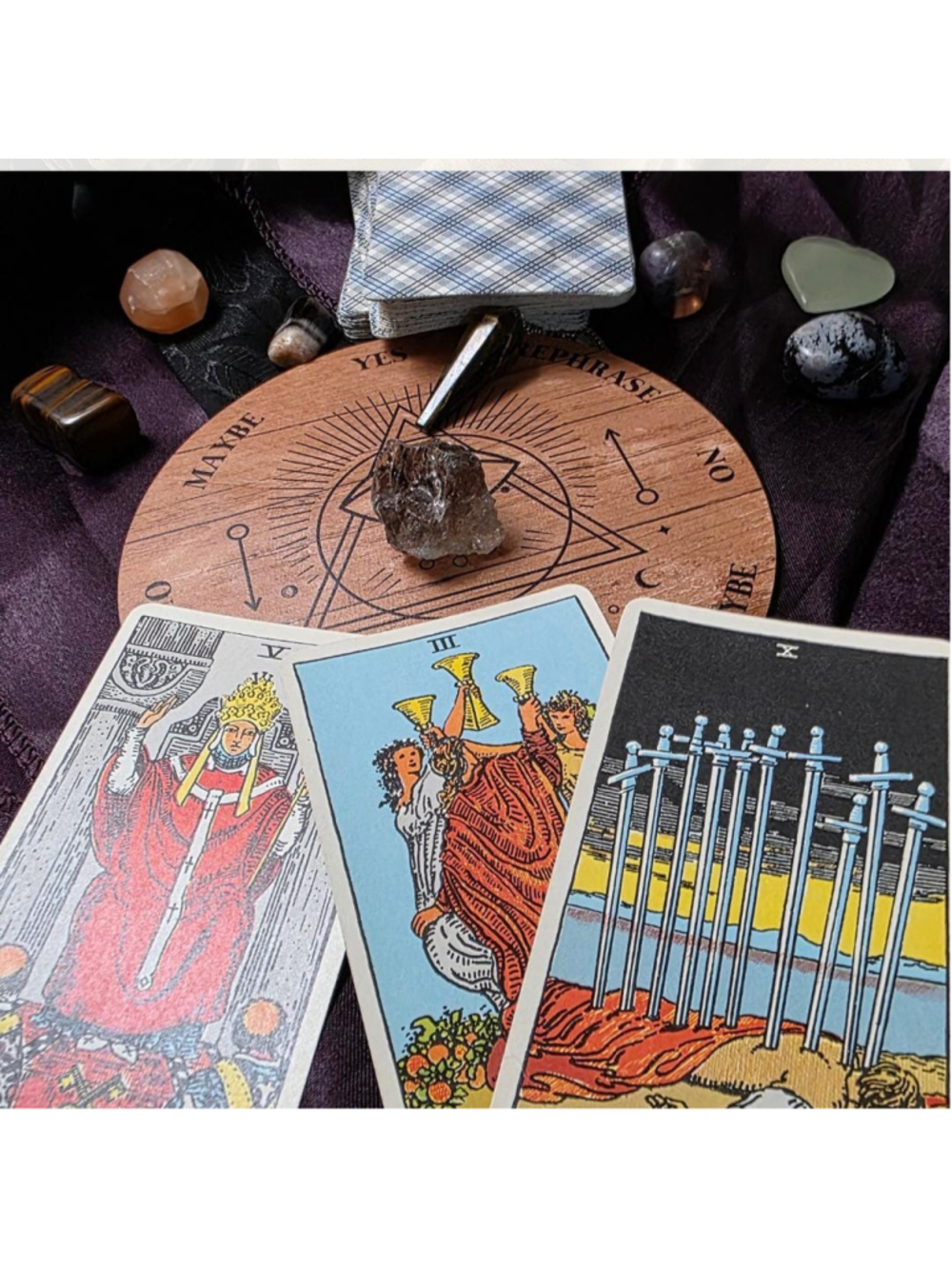 Venerable 1971 Rider Tarot Deck — Rare Blue Plaid Backs — Authentic Swiss-Print